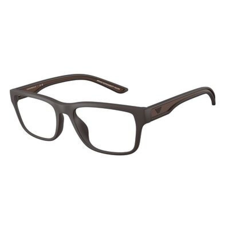 Eyeglasses Emporio Armani EA 3276 U 6186 Rubberized Matte Brown / Demo Lens 54mm