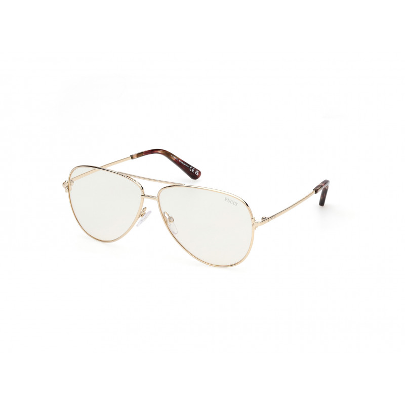 Sunglasses Emilio Pucci EP 0229 032 Shiny Pale Gold / 60mm