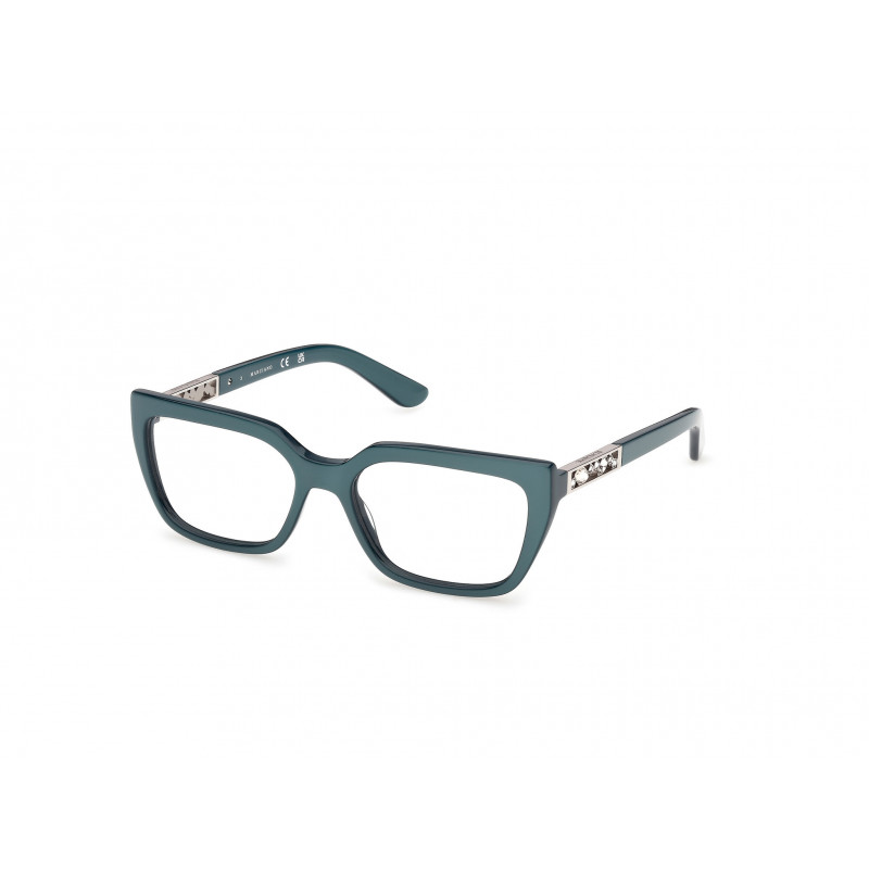 Eyeglasses Guess By Marciano GM 50064 087 Shiny Turquoise / Light Ruthenium 54mm