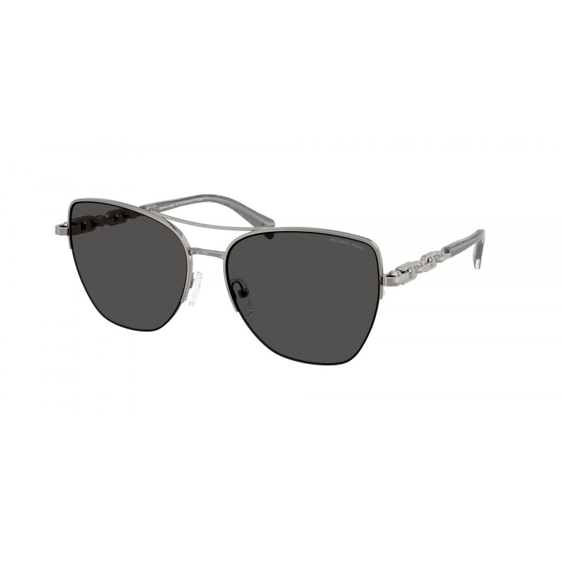 Sunglasses Michael Kors MK 1163 100287 Gunmetal Shiny / Dark Grey Solid Polyamide Standard