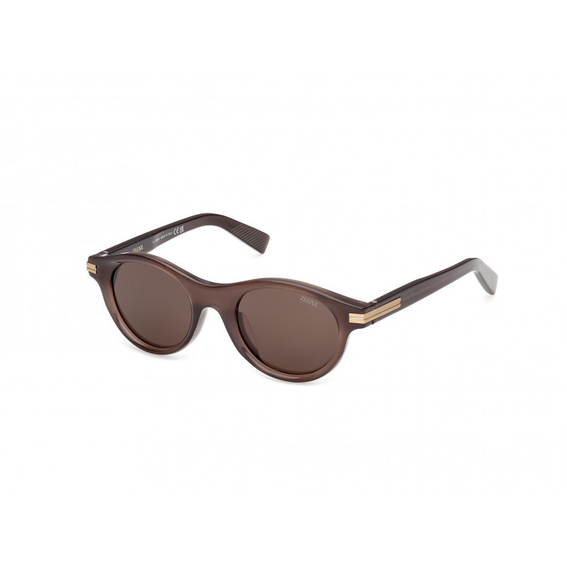 Sunglasses Zegna EZ 0271 48E Shiny Dark Brown / 48mm