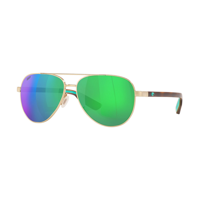 Sunglasses Costa Del Mar 06 S 4002 400202 Peli 287 Brushed Gold Green Mi