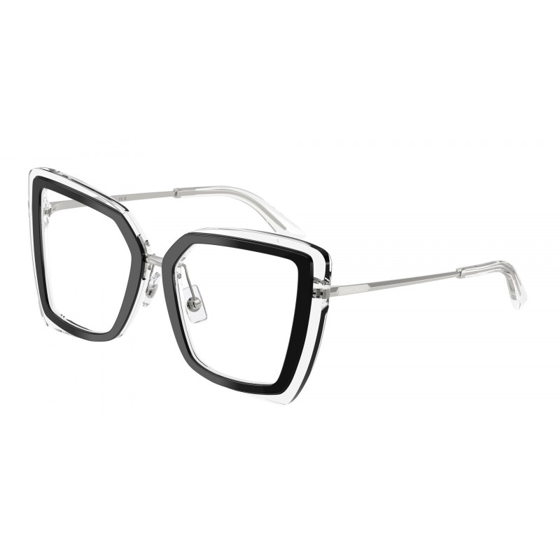 Eyeglasses Jimmy Choo JC 3059 5102 Black Crystal Demo Lens 50mm