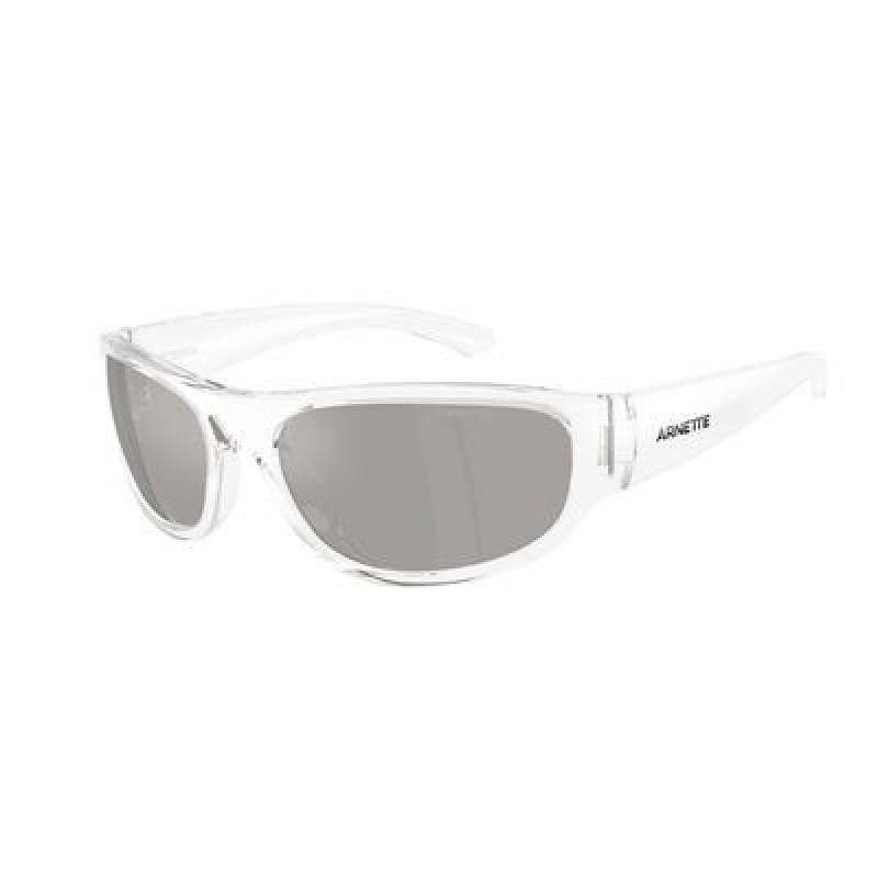Sunglasses Arnette AN 4361 27556G Crystal / Light Grey Mirror Silver Policarbonate Standard 61mm