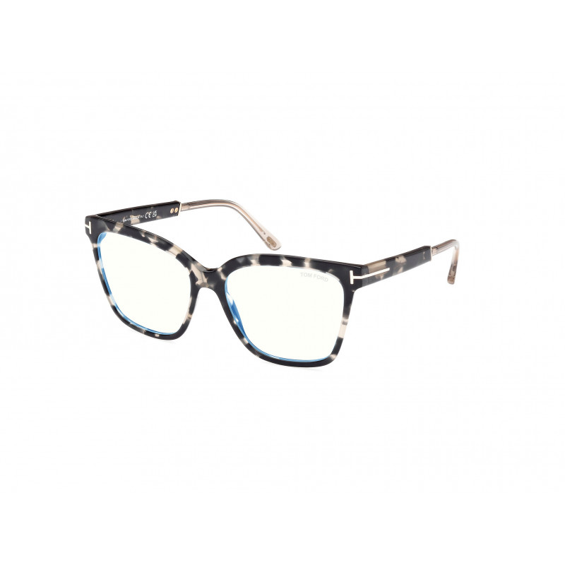Eyeglasses Tom Ford FT 5892 -B 005 Coloured Havana / Shiny Grey 56mm