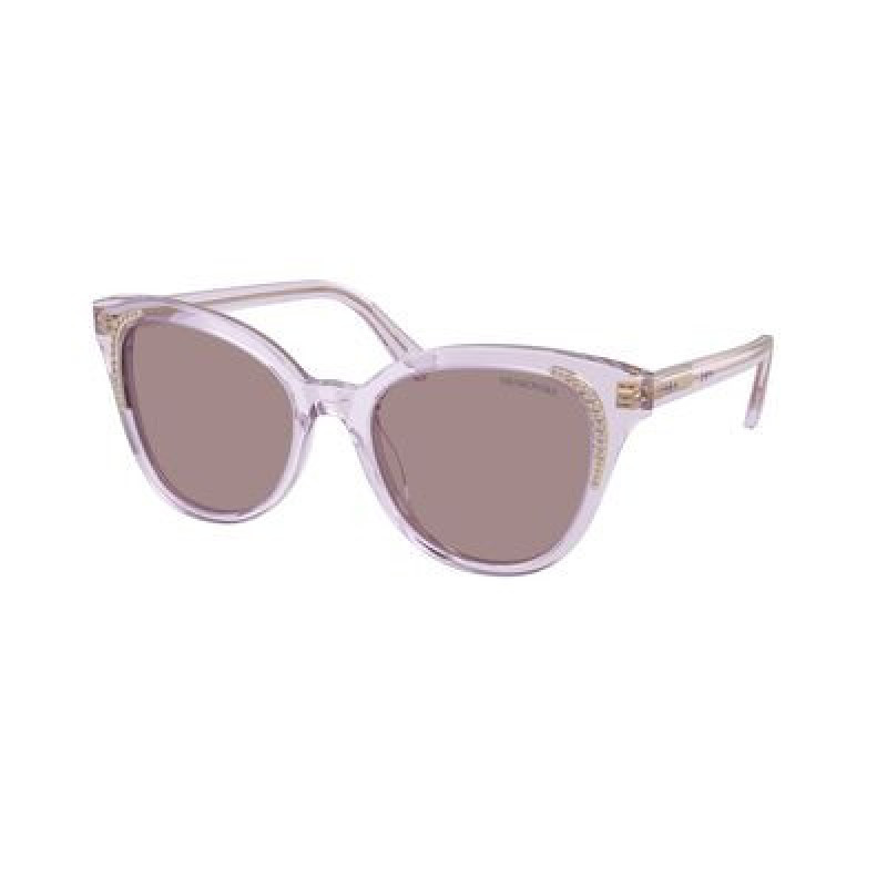 Sunglasses Swarovski SK 6031 1079LA Transparent Lilac / Violet Polyamide Standard 53mm