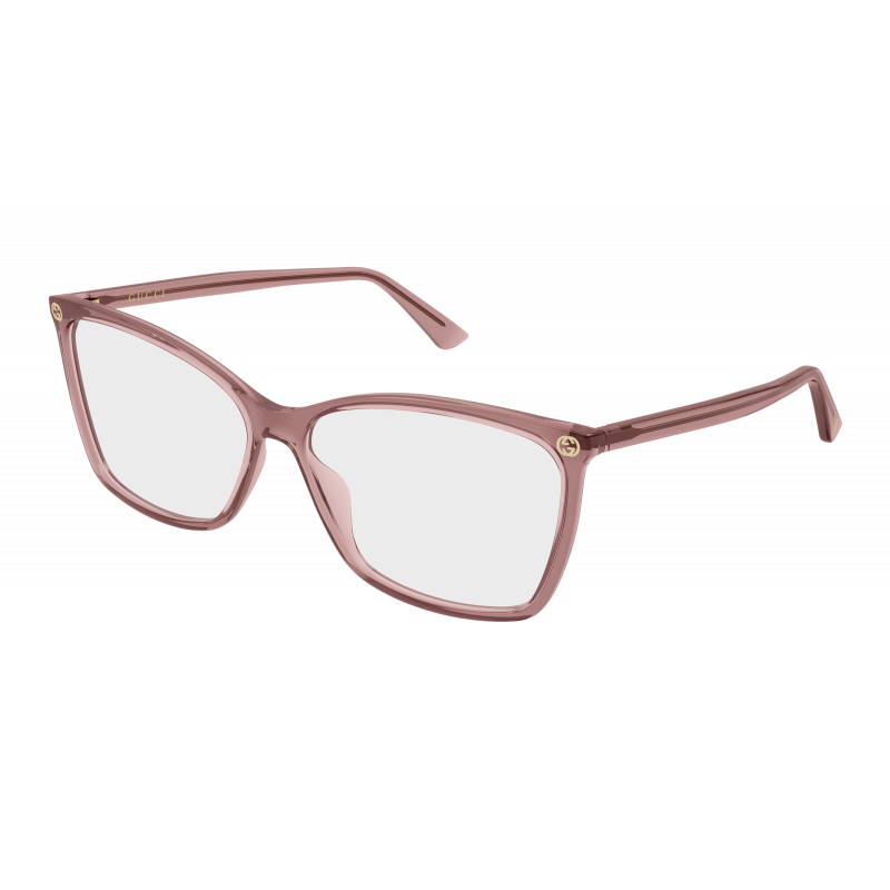 Eyeglasses Gucci GG 0025 O- 018 Pink / Transparent 56mm