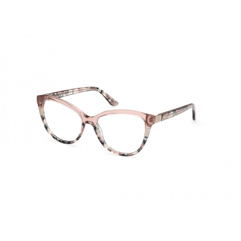 Eyeglasses Guess By Marciano GM 50011 053 Shiny Ivory / Beige Brown/Havana 54mm