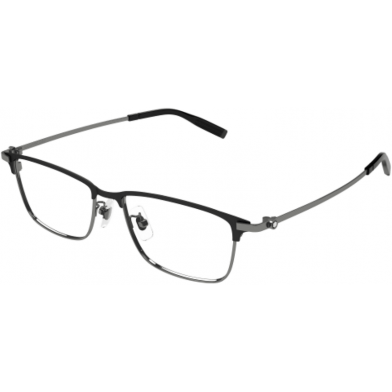 Eyeglasses Montblanc MB 0374 OA- 003 Black / Transparent Gunmetal 54mm
