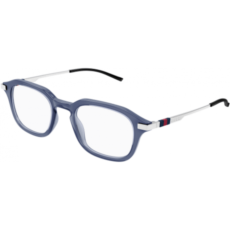 Eyeglasses Gucci GG 1891 O- 004 Blue / Transparent Silver 49mm