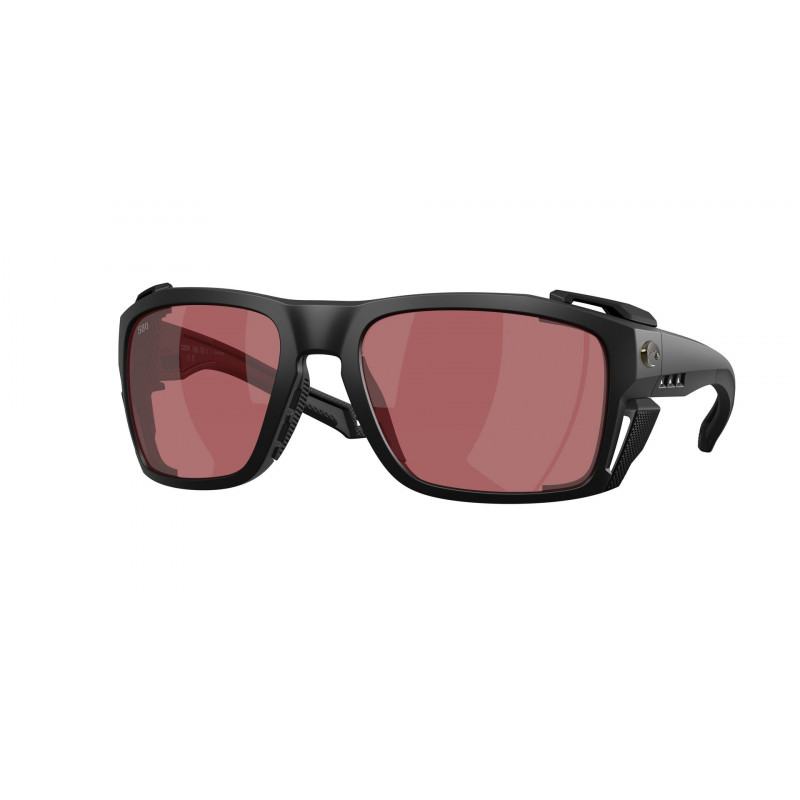 Sunglasses Costa Del Mar 6 S 9111 911108 Matte Black / Rose 580g Crystal Polarized 60mm