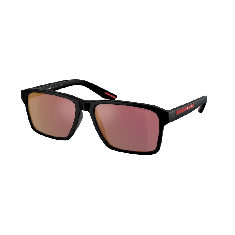 Sunglasses Prada Linea Rossa PS 05 YSF 1BO10A Matte Black / Dark Grey Mirror Red Tuning Policarbonate Standard