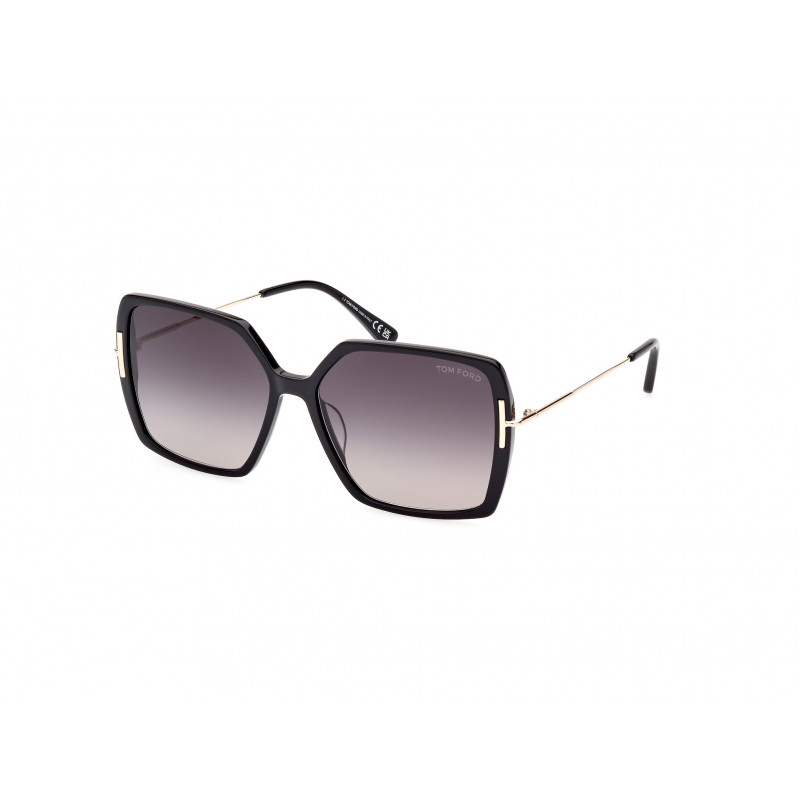 Sunglasses Tom Ford FT 1039 -F 01B Shiny Black Pale Gold 59mm