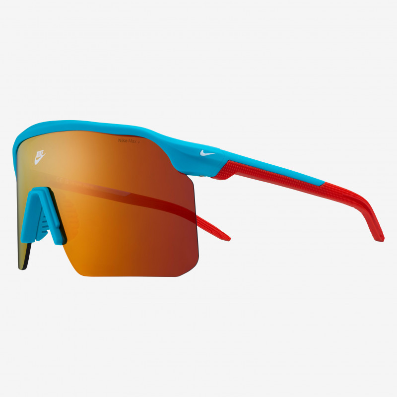 Sunglasses NIKE EXPEDITION SHIELD 26 IO 1465 X 366 Matte Lagoon Blue / Red Mirror 61mm