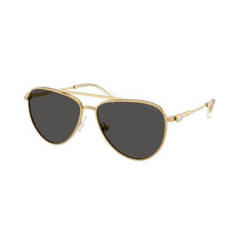 Sunglasses Swarovski SK 7031 400487 Gold / Dark Grey Polyamide Standard 59mm