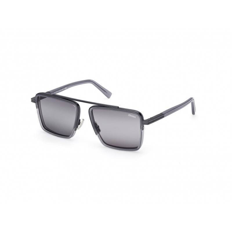 Sunglasses Zegna EZ 0272 20B Shiny Grey / 57mm