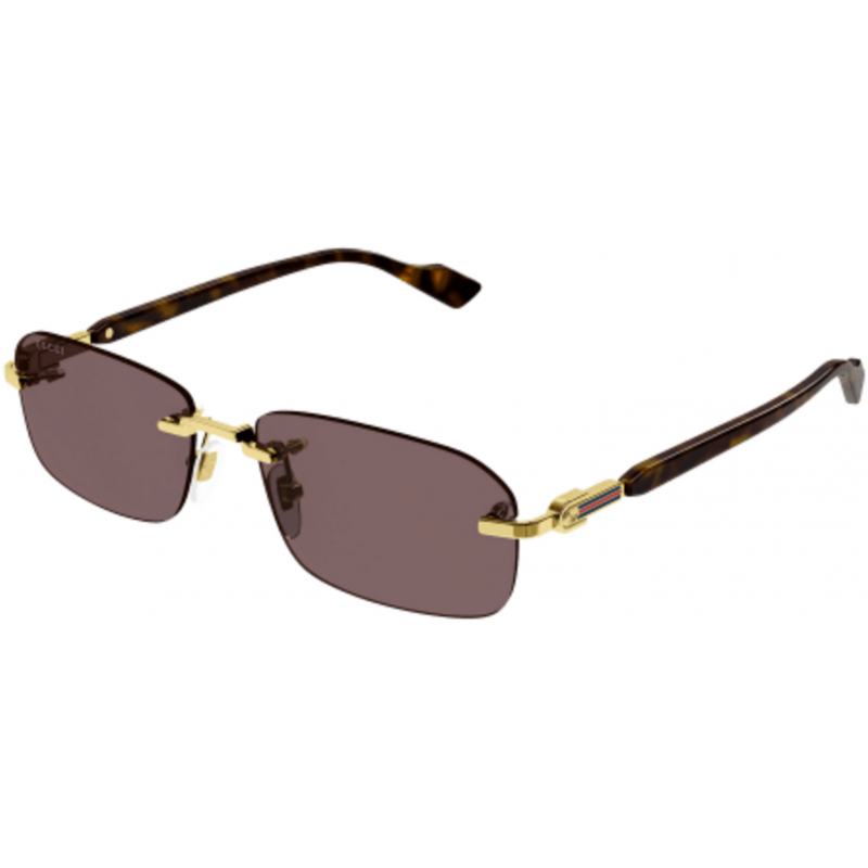 Sunglasses Gucci GG 1221 S- 002 Gold / Brown Havana 56mm