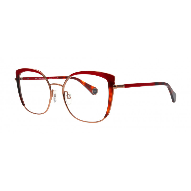 Eyeglasses WOOW TRES CHIC 2 0291 Red / Nosepads 52mm