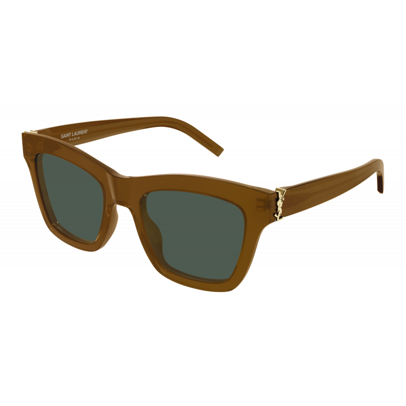 Sunglasses Saint Laurent SL M 156 - 005 Brown / Green 52mm