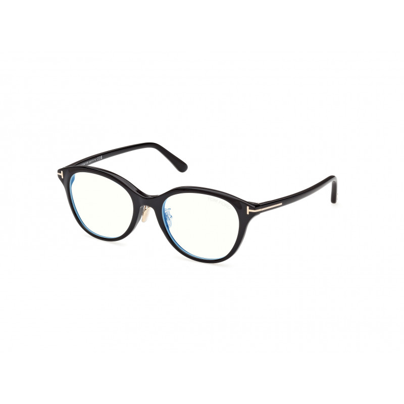 Eyeglasses Tom Ford FT 6102 -D-B Asian fit 001 Shiny Black / 52mm