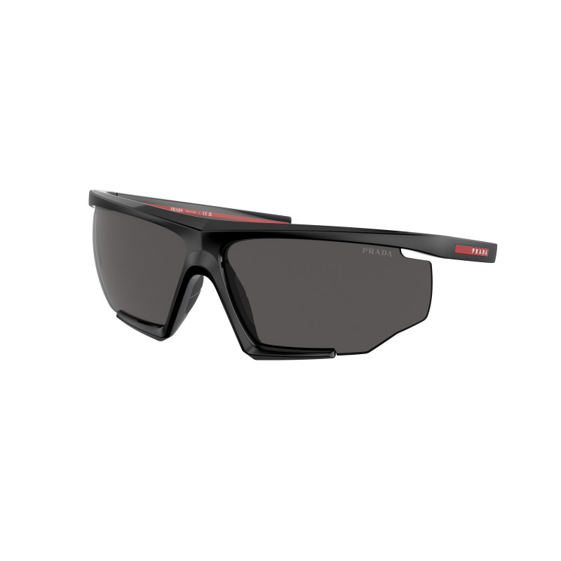 Sunglasses Prada Linea Rossa PS 7 YS DG006F Black/Black Rubber Dark Grey 76mm
