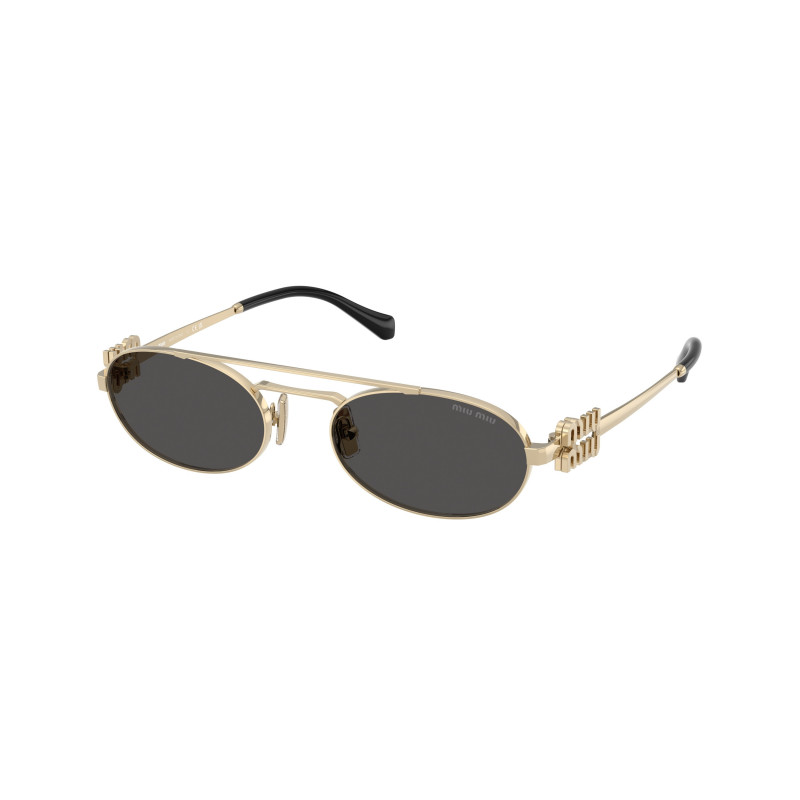 Sunglasses Miu MU 54 ZS ZVN08Z Pale Gold / Dark Grey Polyamide Standard