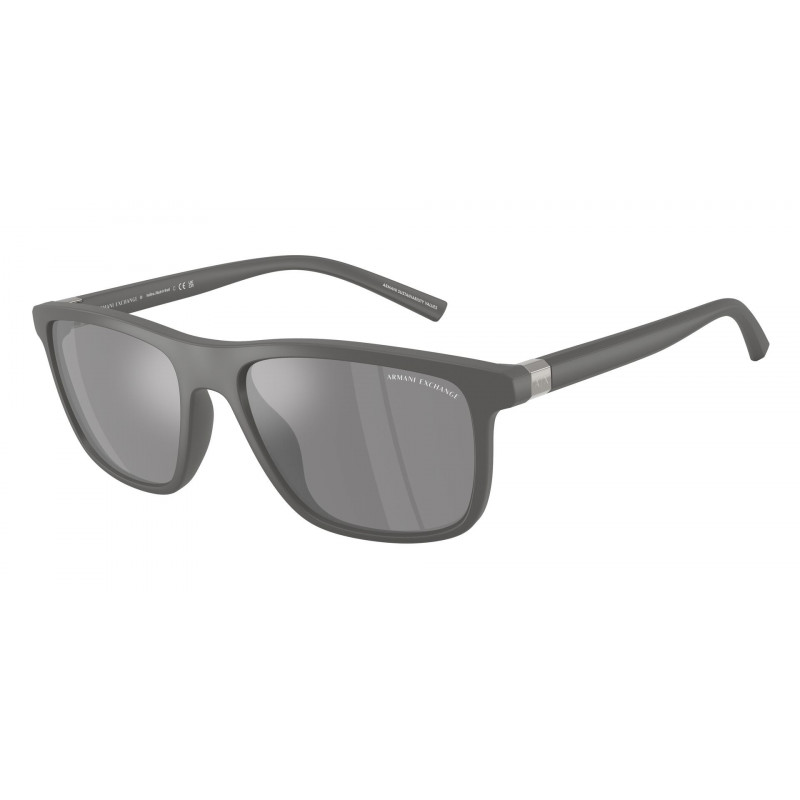 Sunglasses Armani Exchange AX 4167 SU 84006G Matte Grey / Dark Mirror Silver Polyamide Standard 56mm