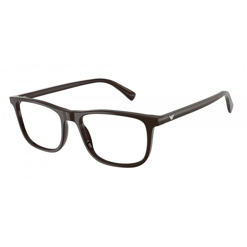 Eyeglasses Emporio Armani EA 3287 6452 Shiny Brown Demo Lens 56mm