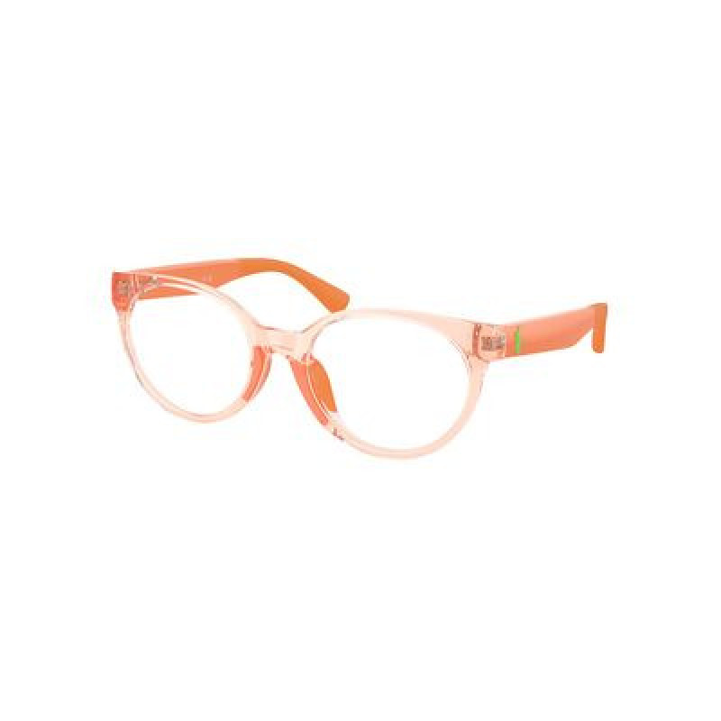 Eyeglasses Polo Prep PP 8554 U 6366 Shiny Transparent Pink / Demo Lens 49mm