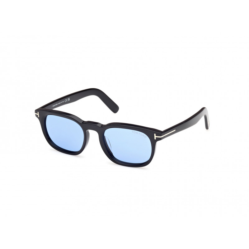 Sunglasses Tom Ford FT 1122 -D Asian fit 01V Shiny Black / 52mm