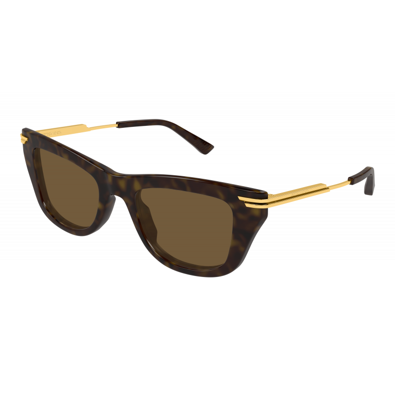 Sunglasses Bottega Veneta BV 1369 S- 002 Havana / Brown Gold 50mm