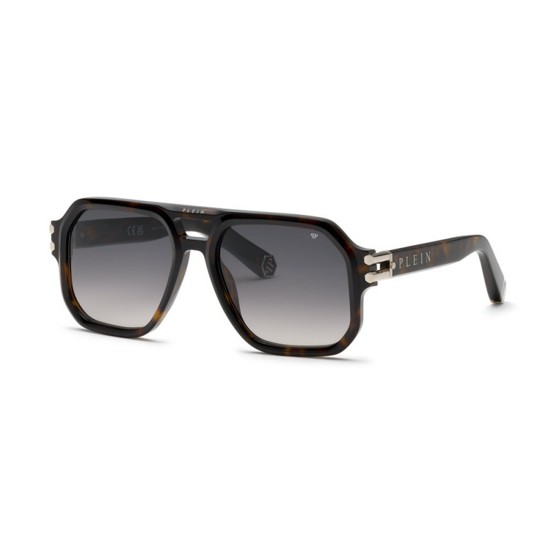 Sunglasses Philipp Plein SPP 148 M 0722 Shiny Dark Havana