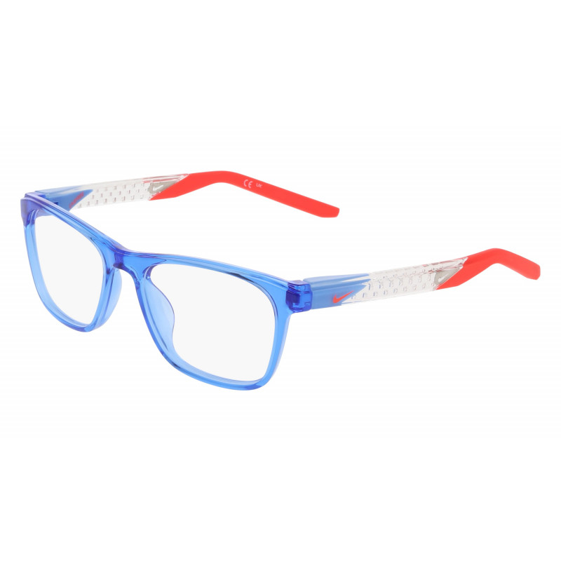 Eyeglasses NIKE 5058 450 Blue Crystal/Bright Crimson 48mm