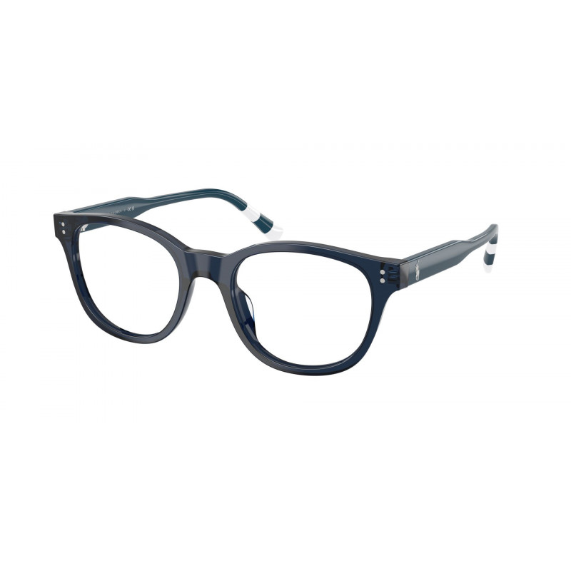 Eyeglasses Polo PH 2303 U 6314 Shiny Transparent Blue / Demo 52mm