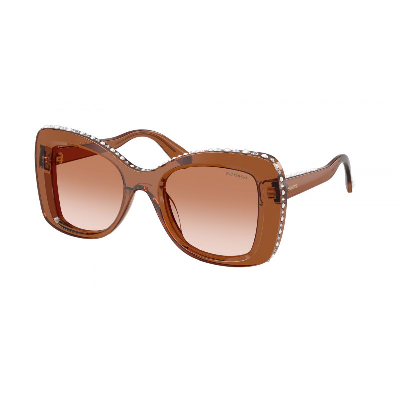 Sunglasses Swarovski SK 6062 U 109573 Transparent Brown / Gradient Polyamide Standard 51mm