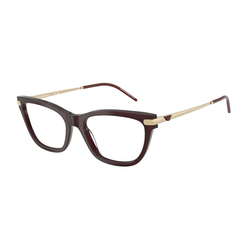 Eyeglasses Emporio Armani EA 3262 F 6265 Shiny Opal Bordeaux / Demo Lens 54mm