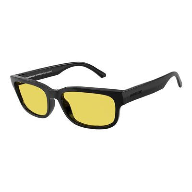 Sunglasses Arnette AN 4363 290085 Recycled Black / Yellow Policarbonate Standard 55mm