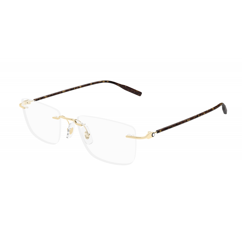 Eyeglasses Montblanc MB 0431 O- 003 Gold / Transparent 53mm
