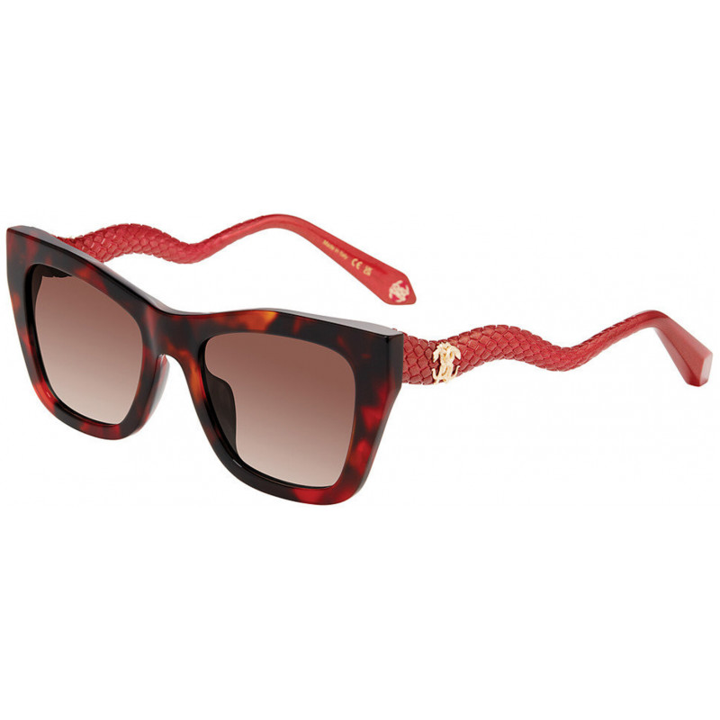 Sunglasses Roberto Cavalli SRC 129 M 0795 Shiny Red Havana 54mm