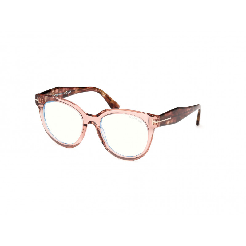 Eyeglasses Tom Ford FT 5987 -B 072 Shiny Light Pink / Coloured Havana 52mm