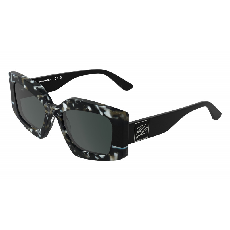 Sunglasses KARL LAGERFELD KL 6206 S 027 Marble Black/Black