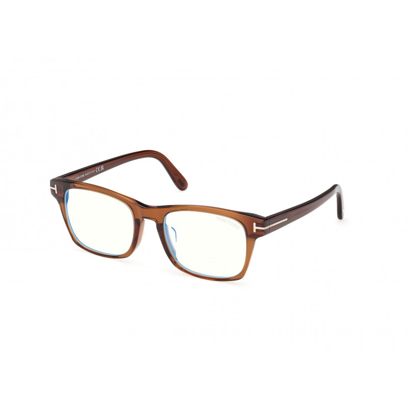Eyeglasses Tom Ford FT 6150 -D-B Asian fit 048 Shiny Dark Brown / 55mm