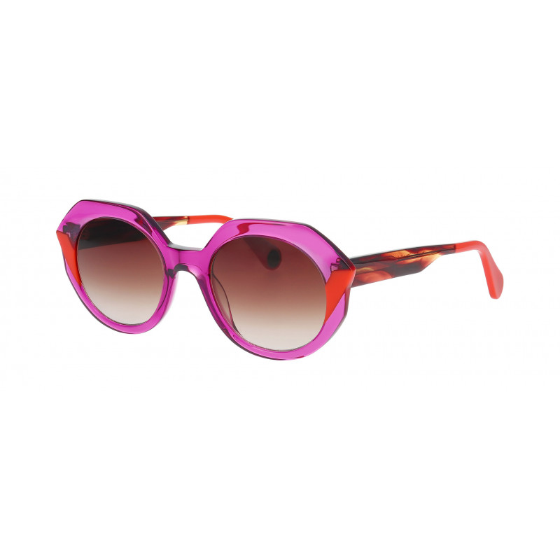 Sunglasses WOOW SUPER ACE 1 0732 Transparent Warm Violet 51mm