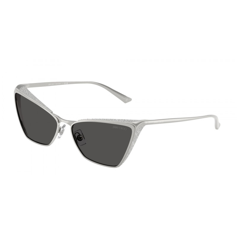 Sunglasses Jimmy Choo JC 4019 B 300287 Silver / Dark Grey Polyamide Standard 58mm