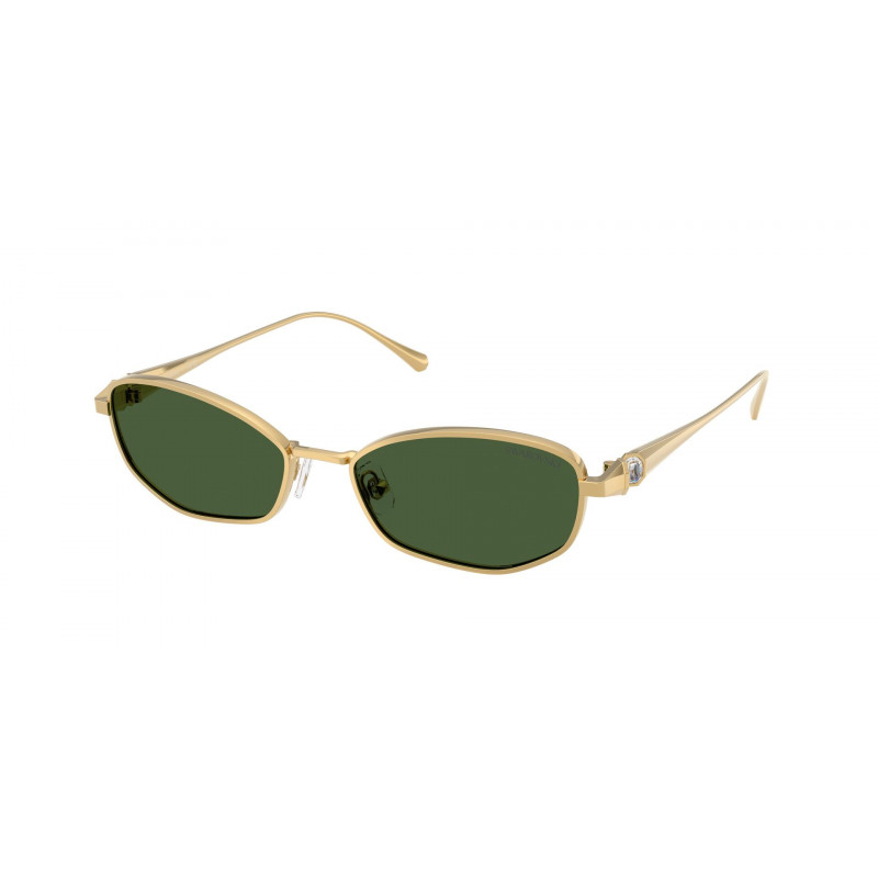 Sunglasses Swarovski SK 7042 400471 Gold / Dark Green Polyamide Standard 55mm
