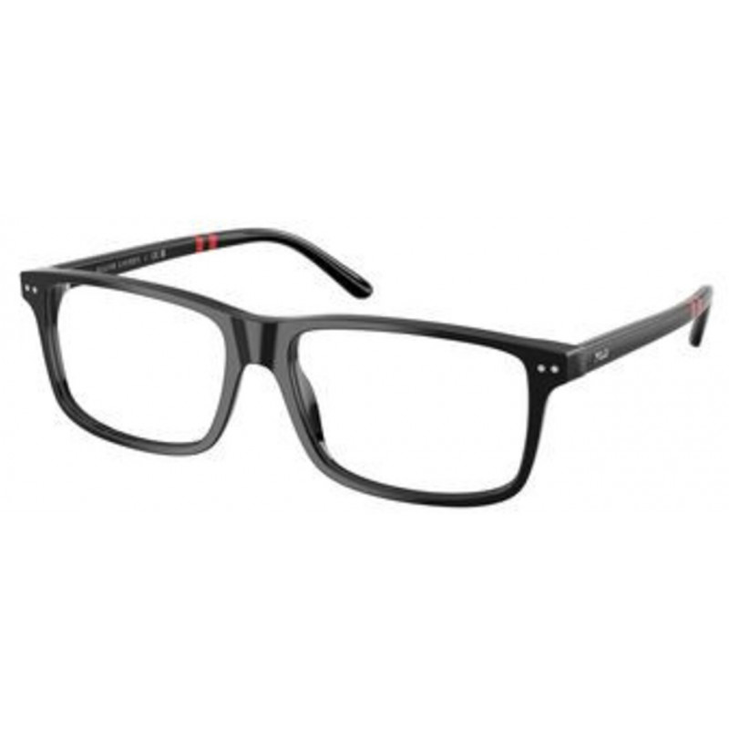 Eyeglasses Polo PH 2296 5001 Shiny Black Demo Lens 58mm