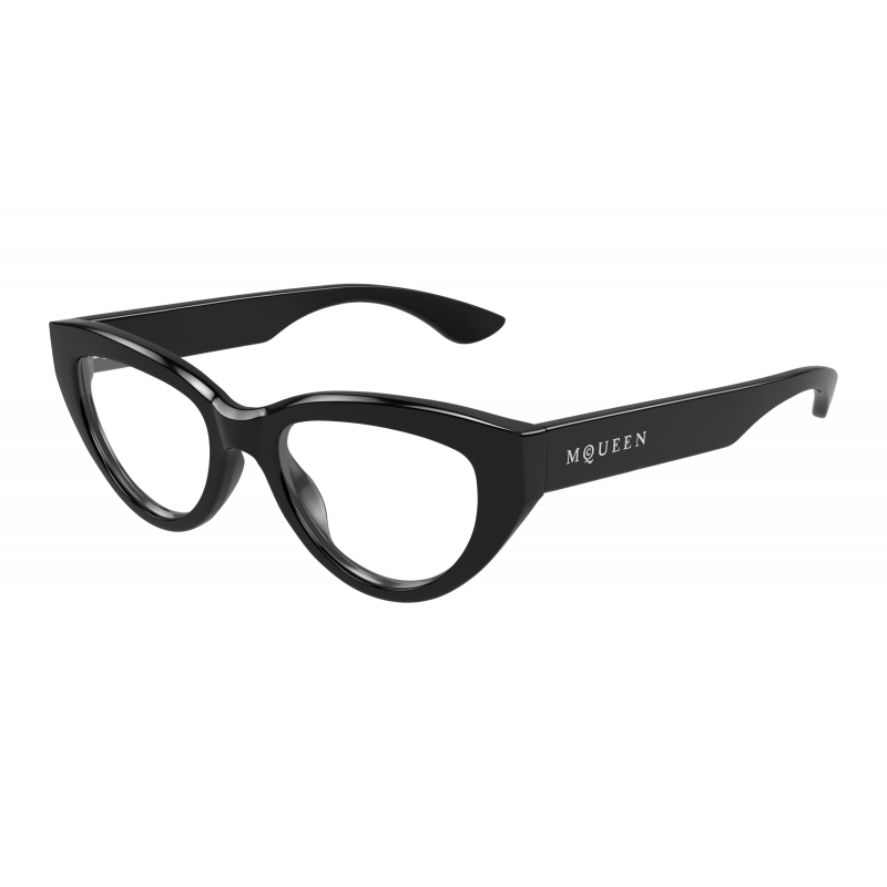Eyeglasses Alexander McQueen AM 0529 O- 001 Black / Transparent 52mm