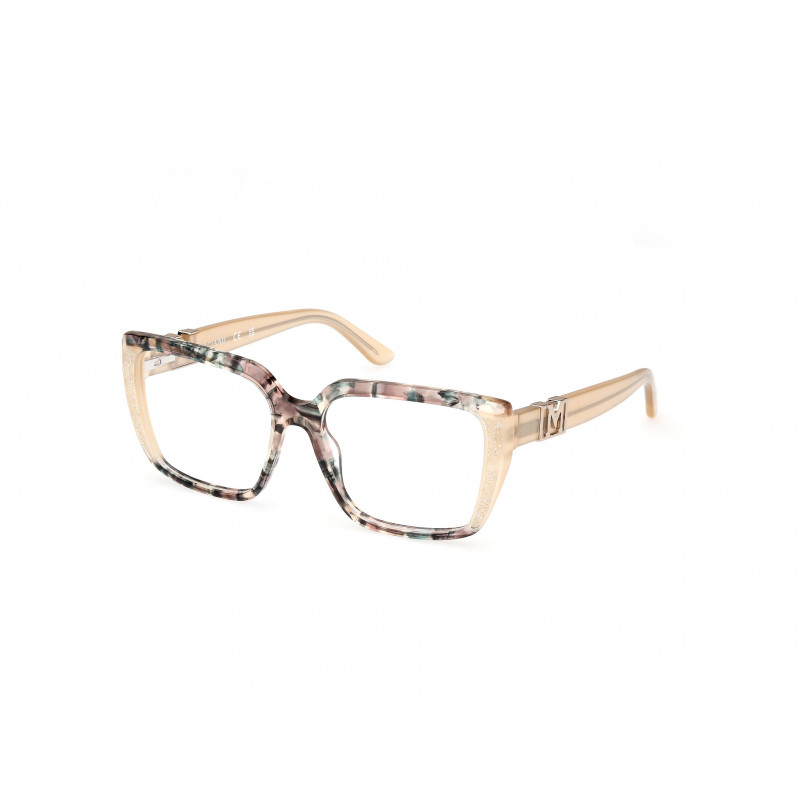 Eyeglasses Guess By Marciano GM 50013 059 Beige Brown/Havana / Shiny Ivory 55mm