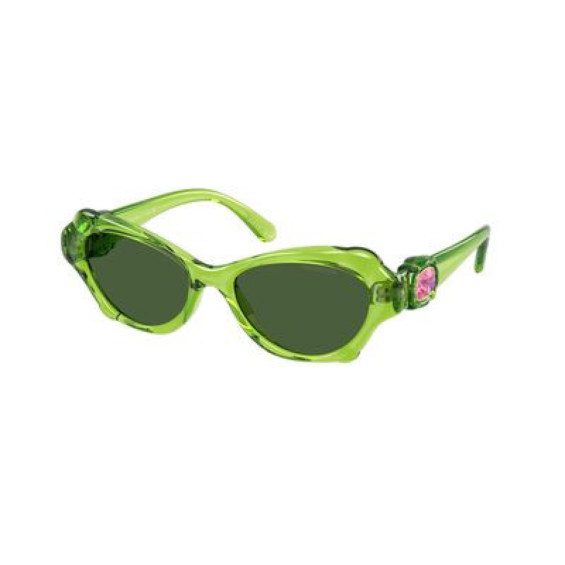 Sunglasses Swarovski SK 6050 108971 Transparent Green / Dark Polyamide Standard 52mm