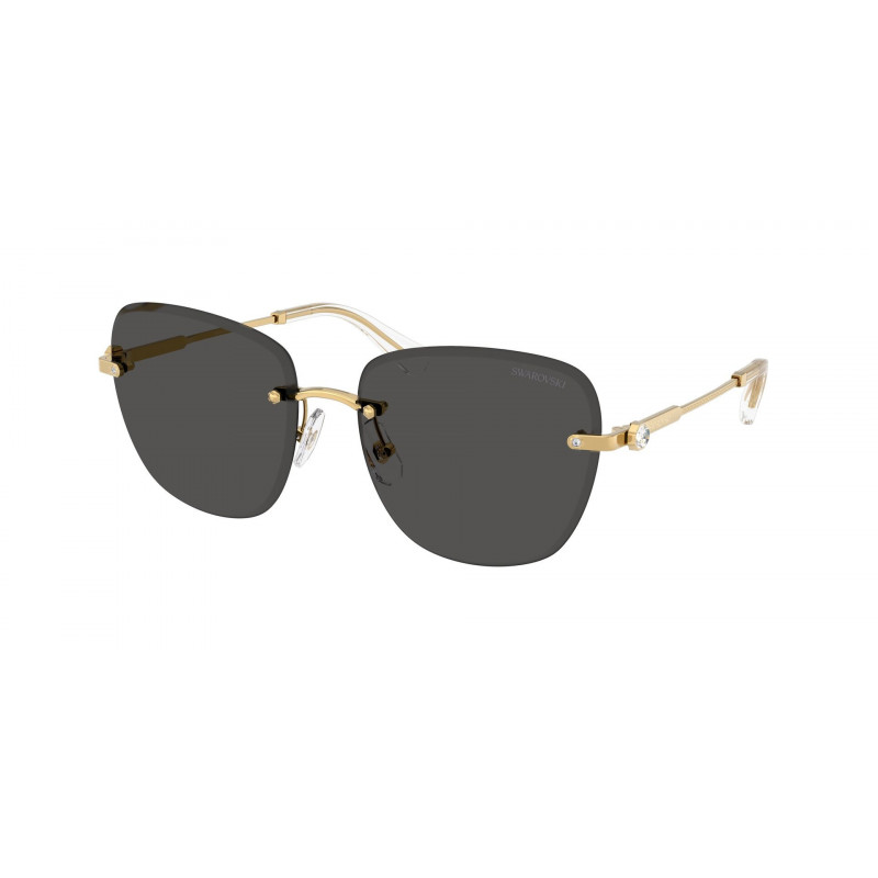Sunglasses Swarovski SK 7043 400487 Gold / Dark Grey Polyamide Standard 58mm